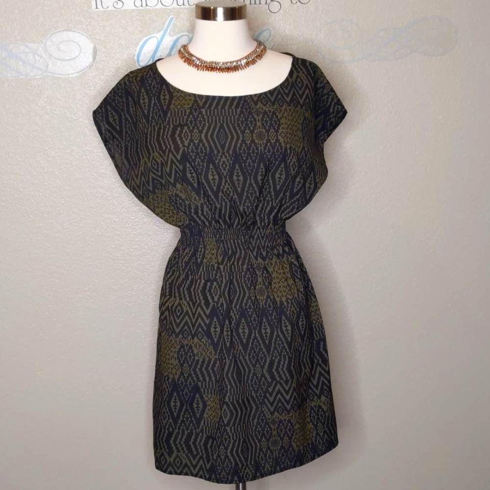 One Clothing Dress Black and Olive  Green Size Small